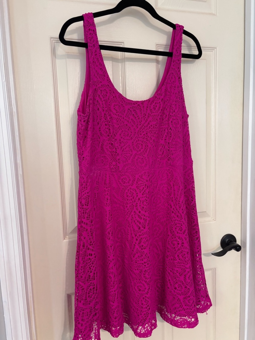 Apt. 9 Bright Fuchsia Lace Mini Dress